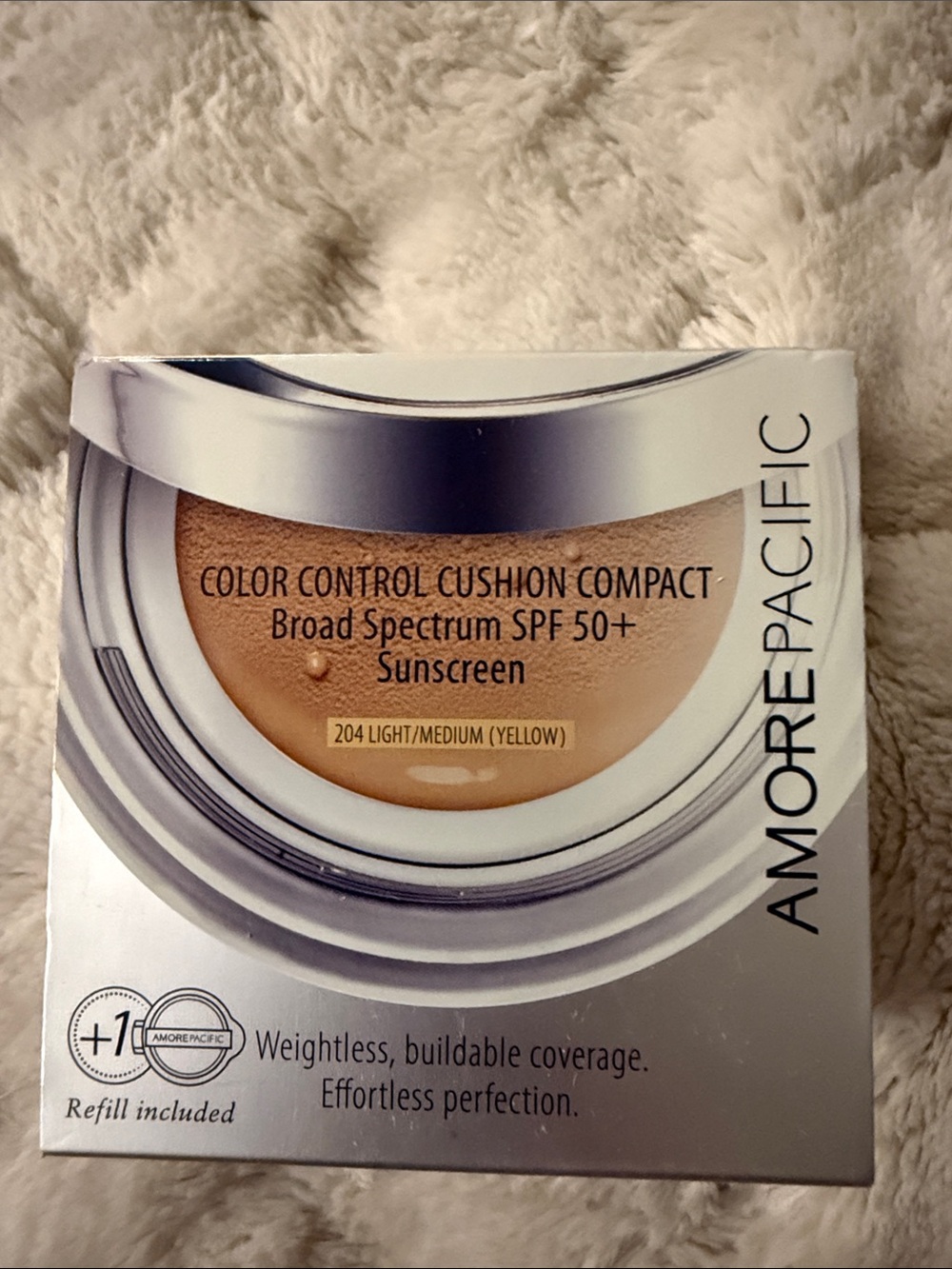 Amore Pacific Color Control Cushion Compact SPF 50+ - Light/Medium (Yellow)